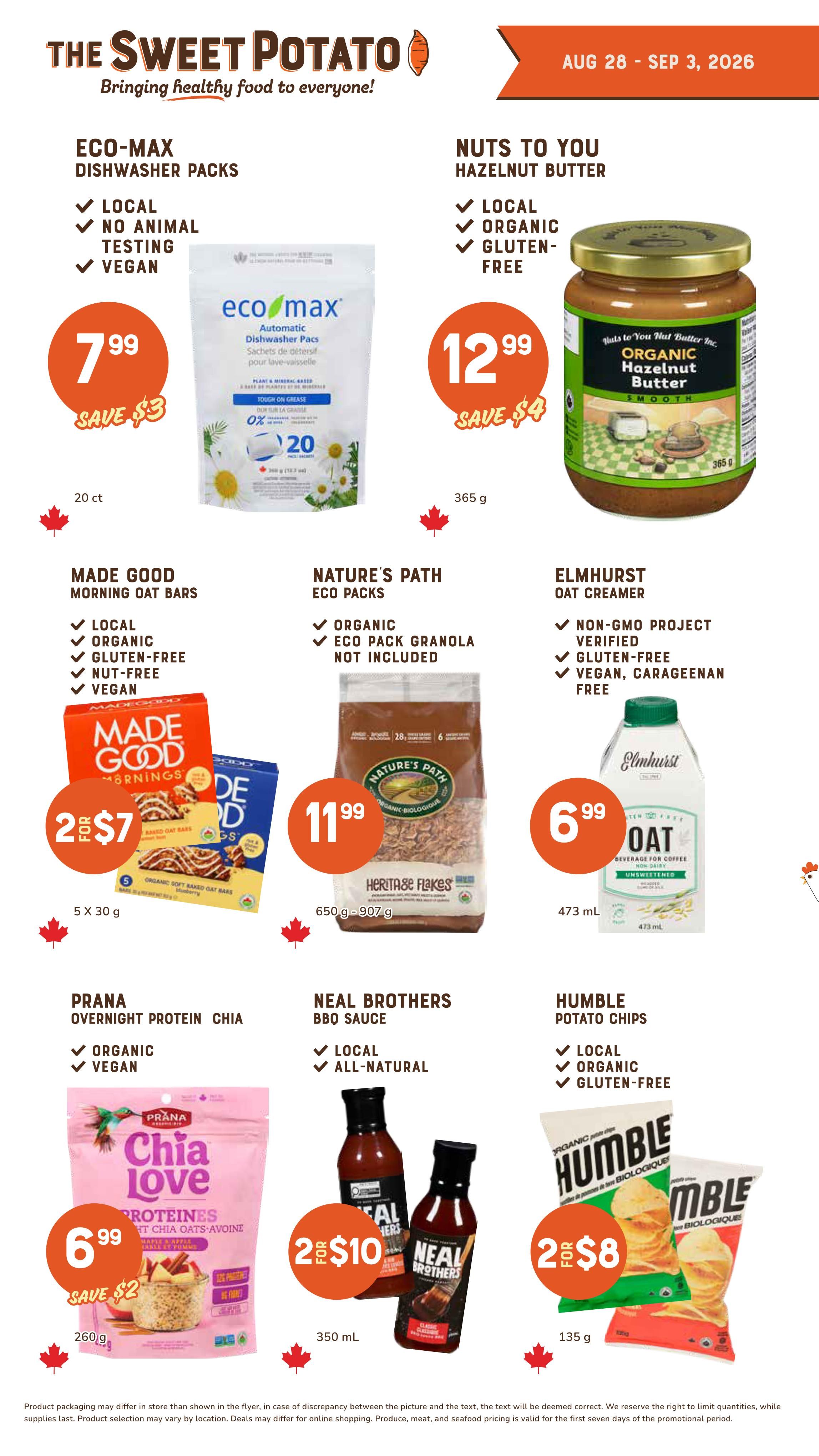 The Sweet Potato Flyer August 28 to September 3