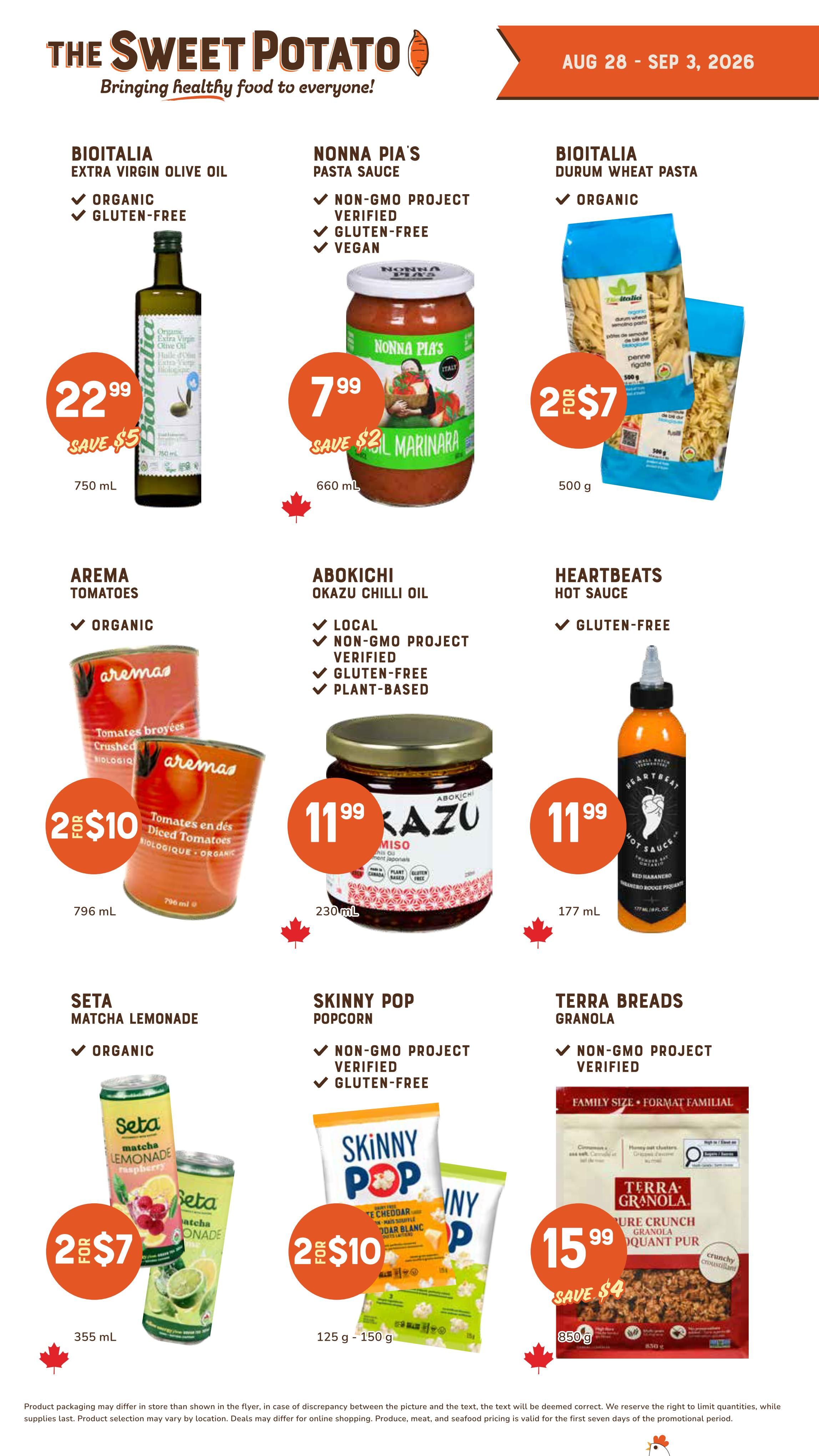 The Sweet Potato Flyer August 28 to September 3