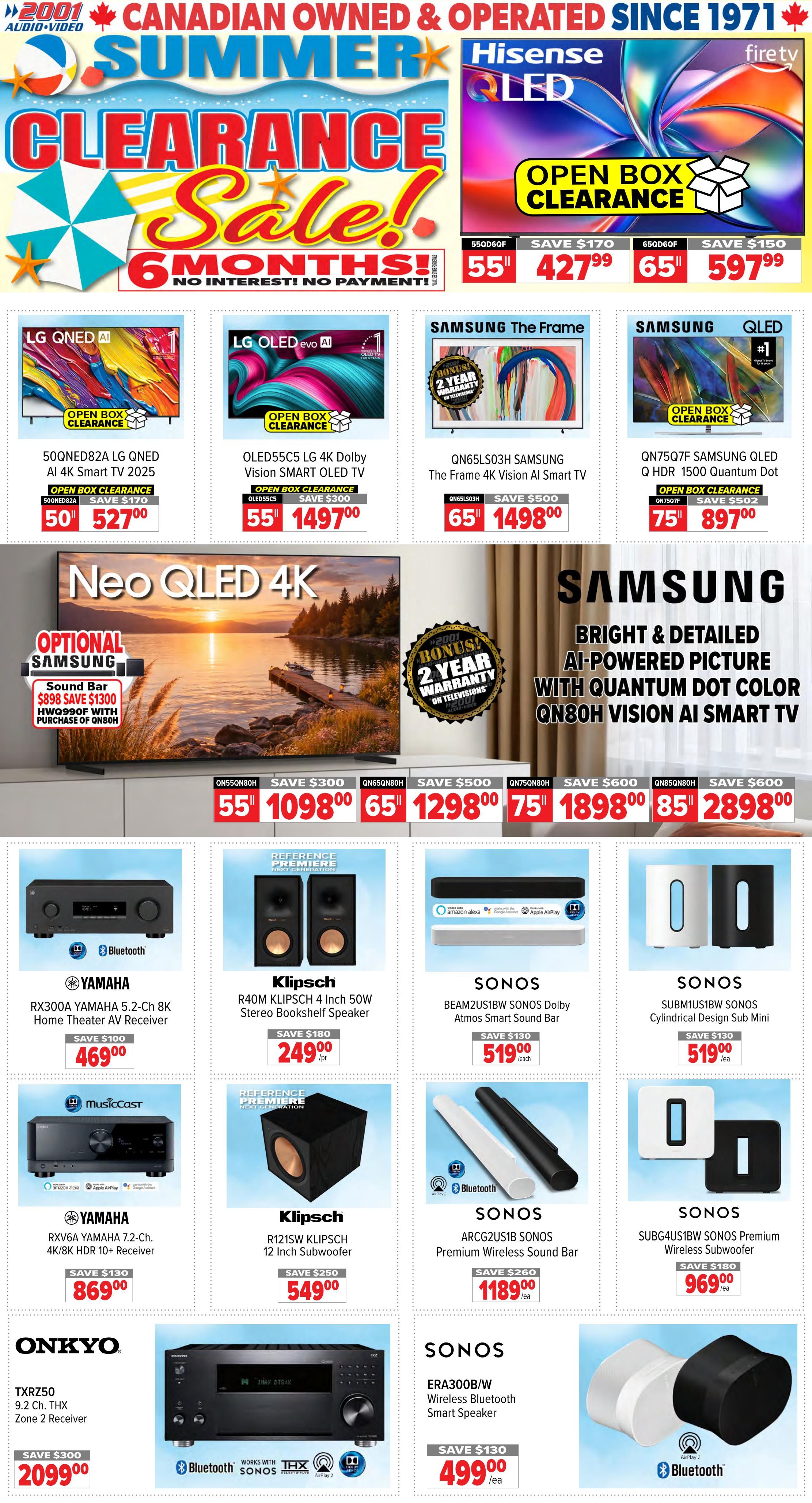 2001 Audio Video Flyer August 28 to September 3