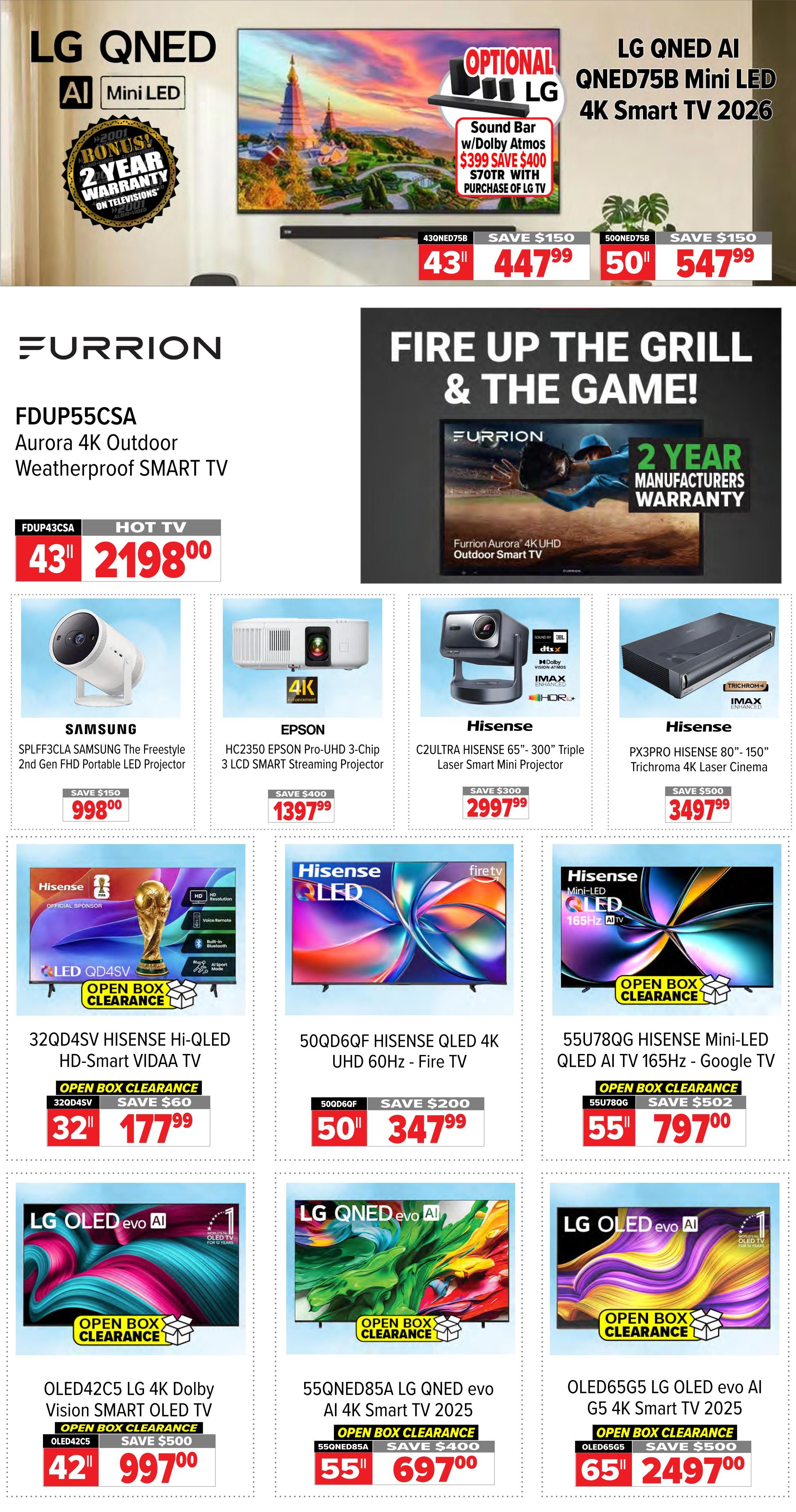 2001 Audio Video Flyer August 28 to September 3