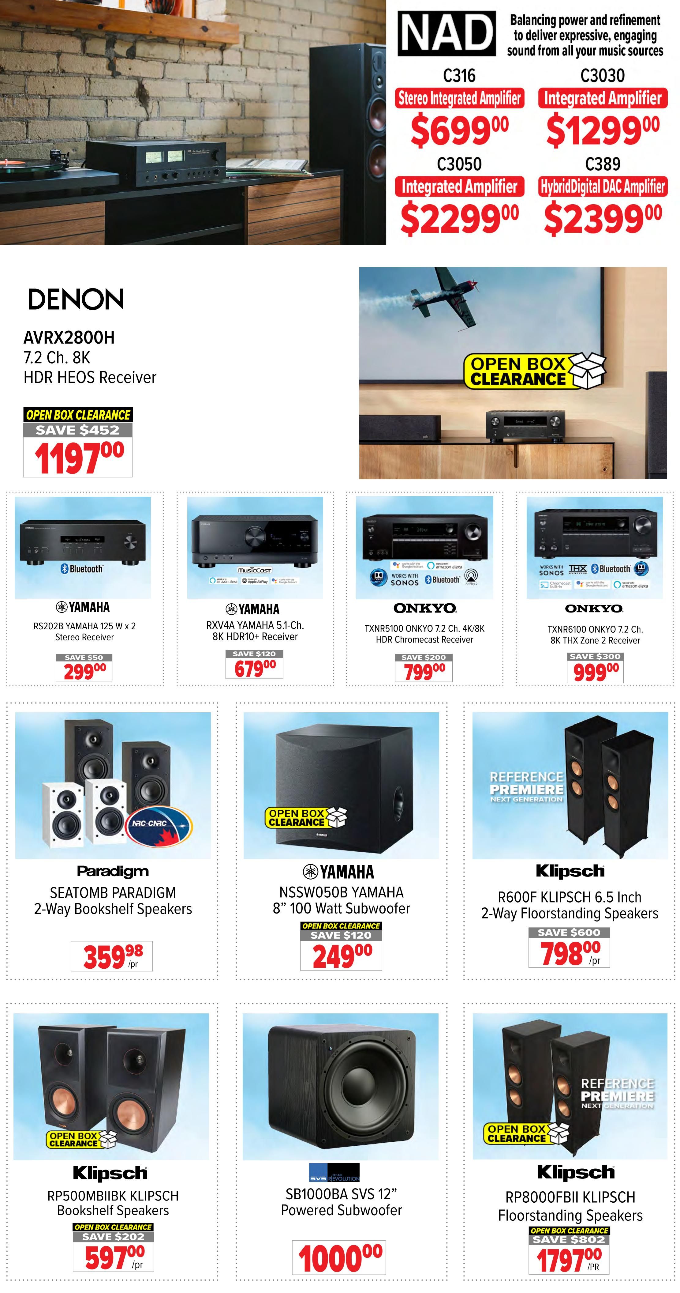 2001 Audio Video Flyer August 28 to September 3