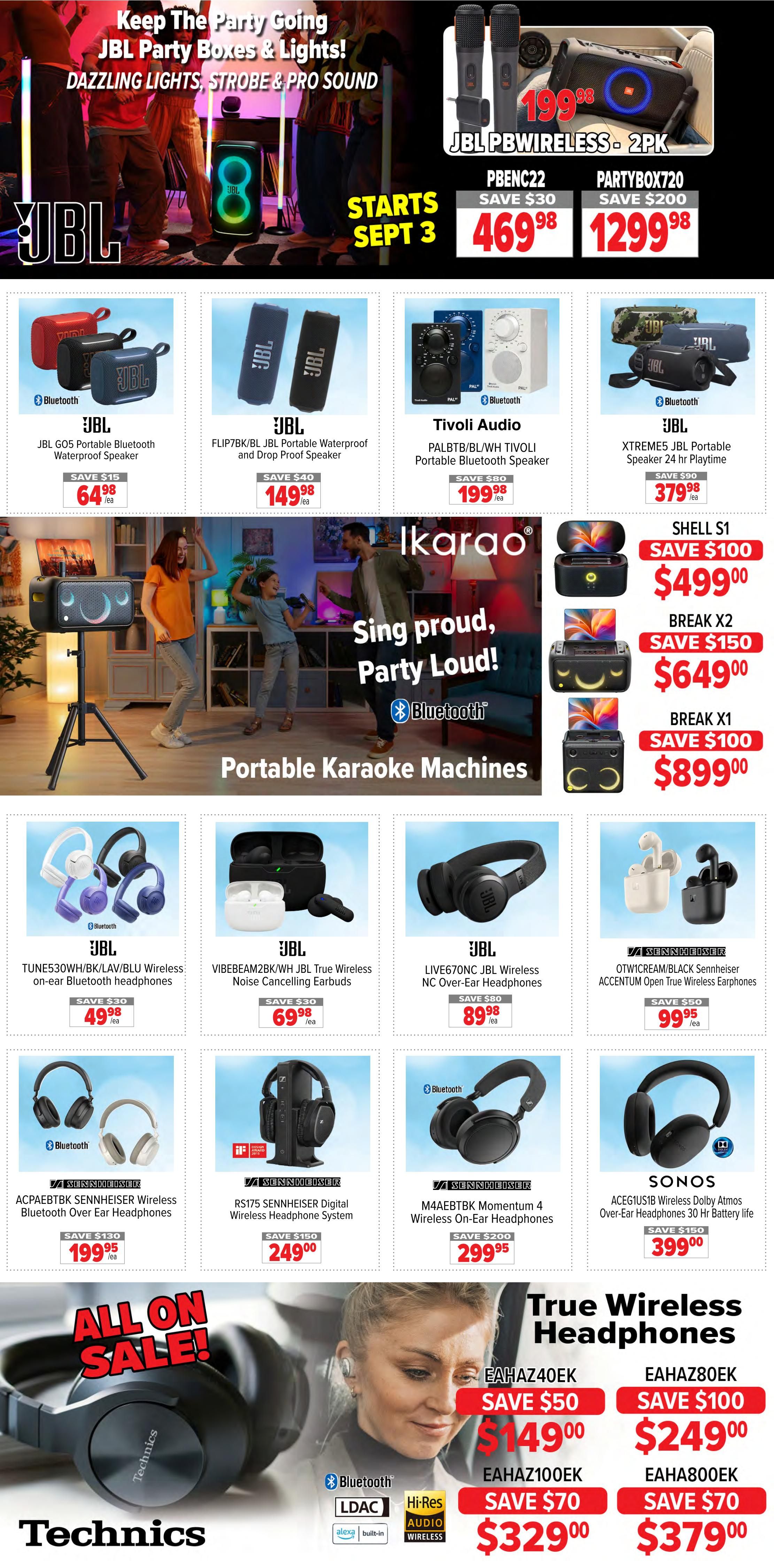 2001 Audio Video Flyer August 28 to September 3