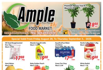 Ample Food Market (Brampton) Flyer August 28 to September 3