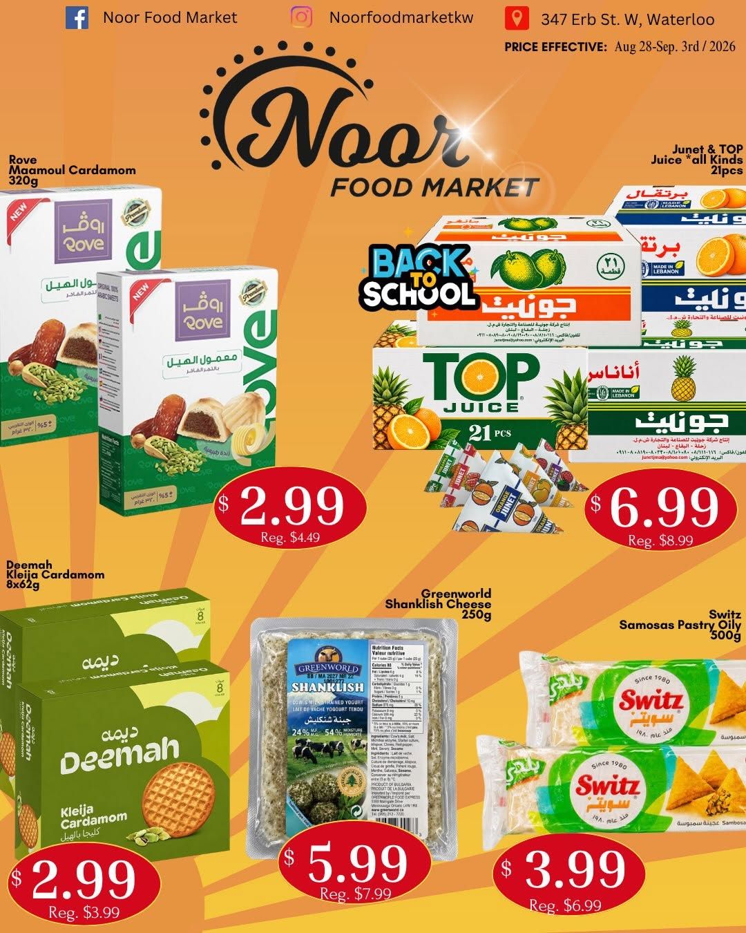 Noor Food Market Flyer August 28 to September 3