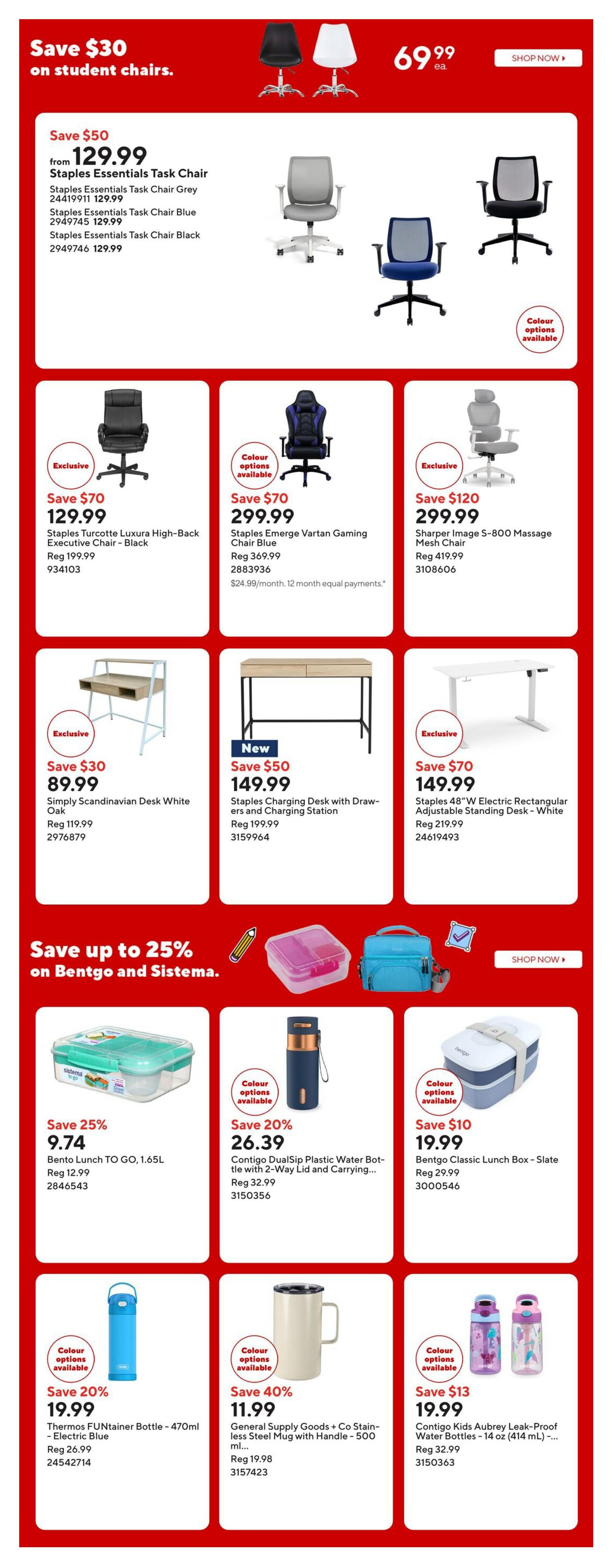 Staples Flyer August 28 to September 3