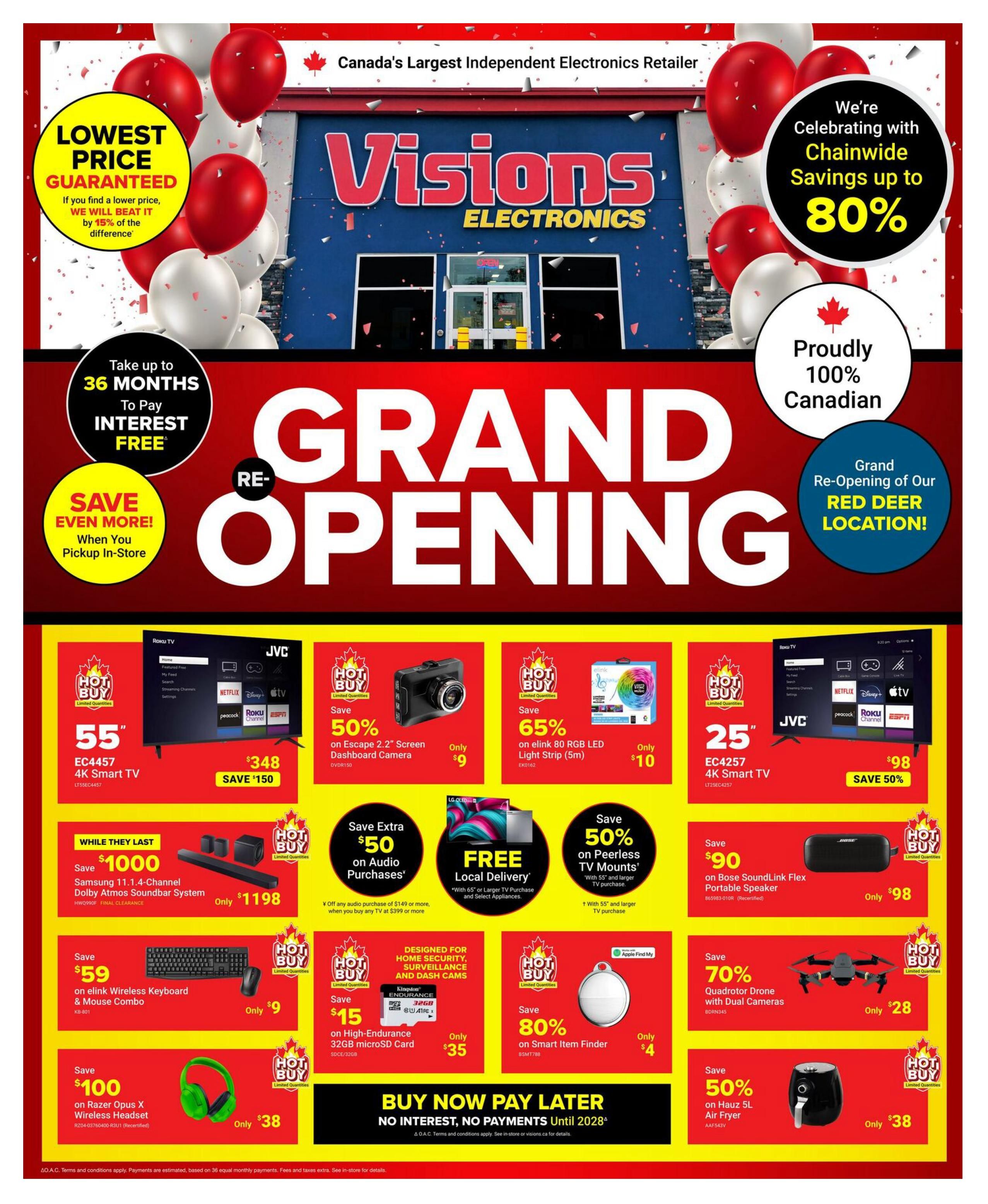 Visions Electronics Flyer August 28 to September 3