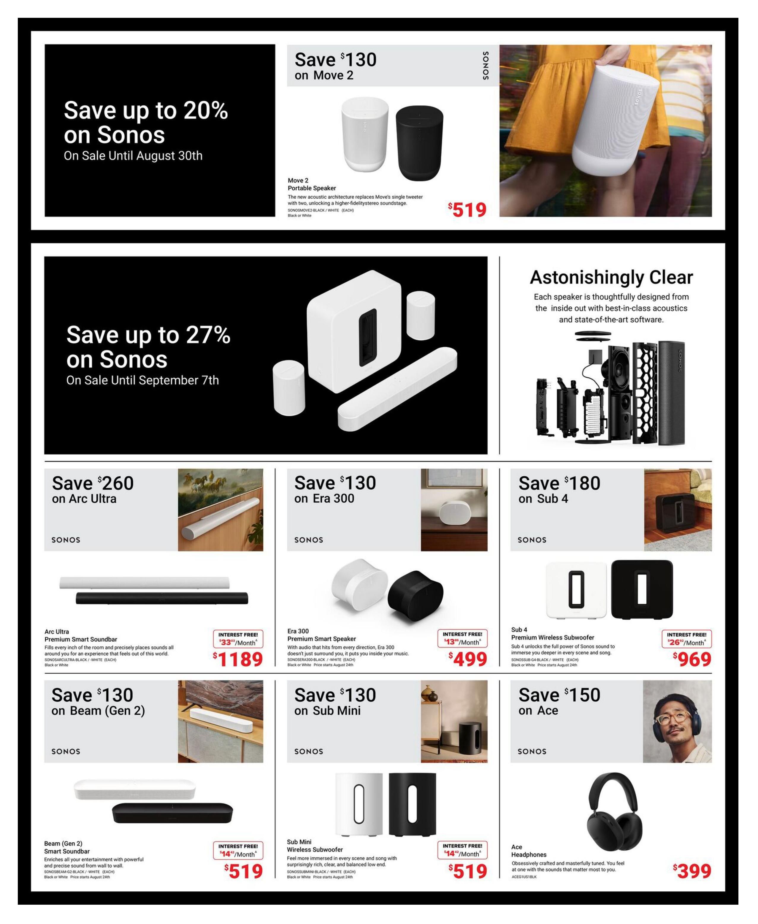 Visions Electronics Flyer August 28 to September 3