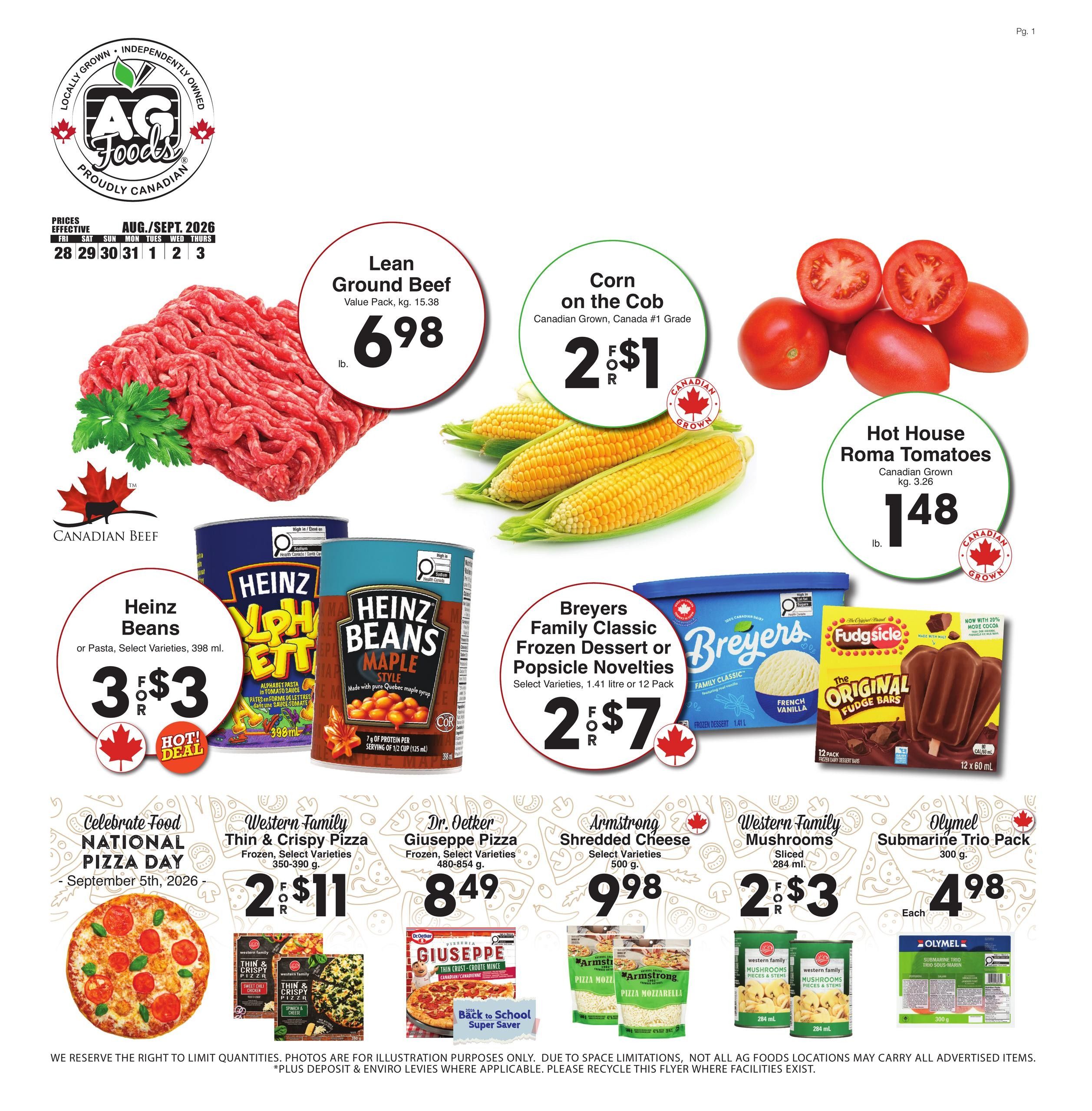 AG Foods Flyer August 28 to September 3