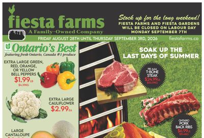 Fiesta Farms Flyer August 28 to September 3