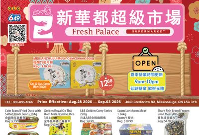 Fresh Palace Supermarket Flyer August 28 to September 3