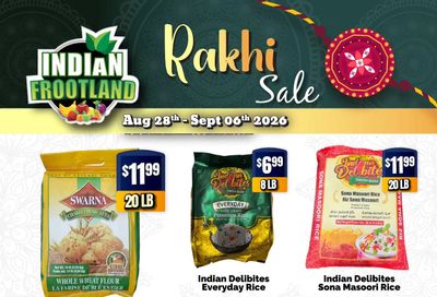 Indian Frootland Flyer August 28 to September 6