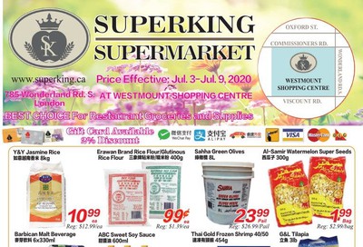 Superking Supermarket (London) Flyer July 3 to 9
