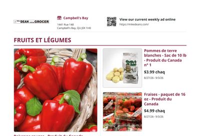 Mike Dean Local Grocer Flyer August 27 to September 3