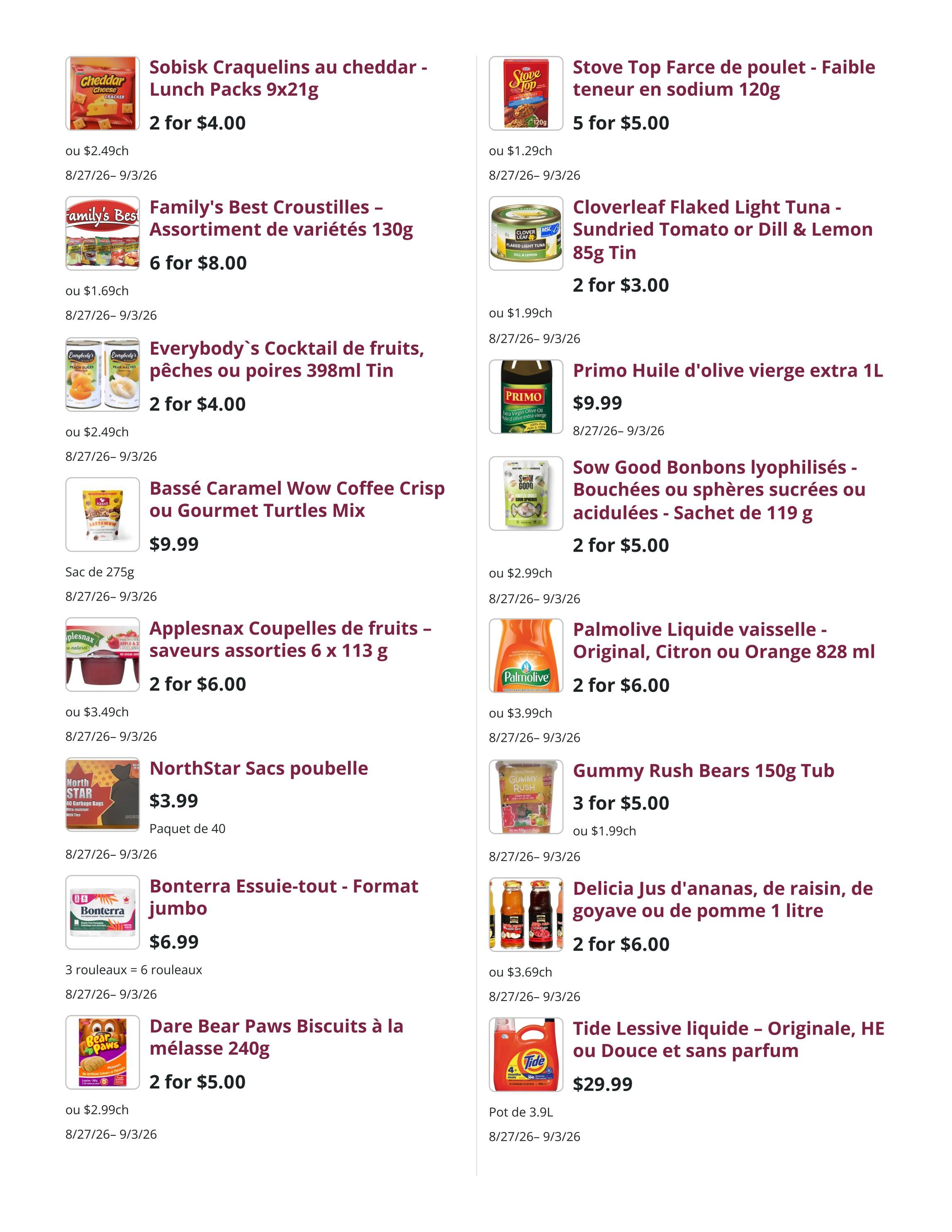 Mike Dean Local Grocer Flyer August 27 to September 3