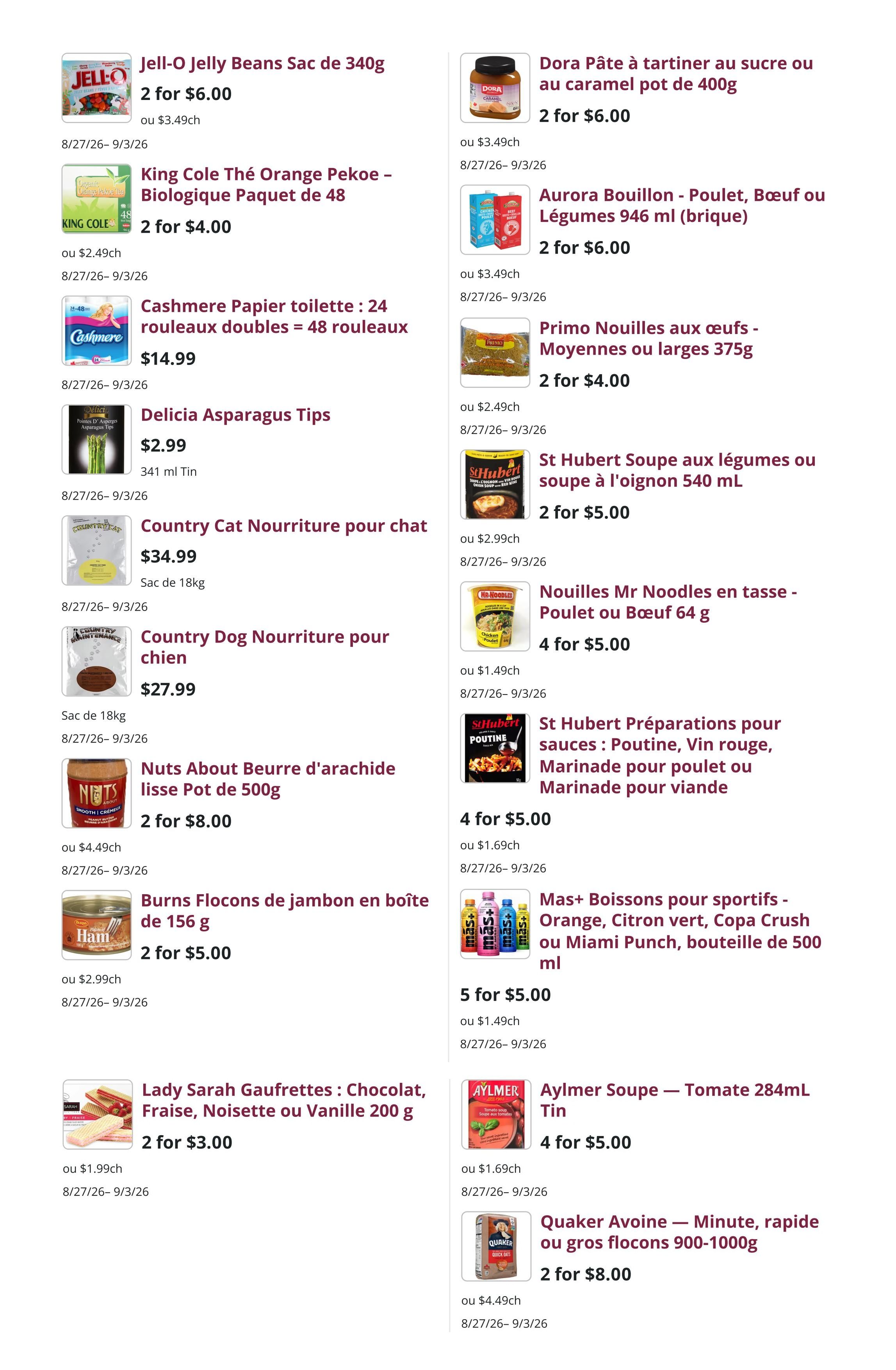Mike Dean Local Grocer Flyer August 27 to September 3