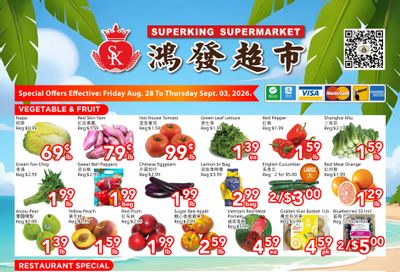 Superking Supermarket (North York) Flyer August 28 to September 3