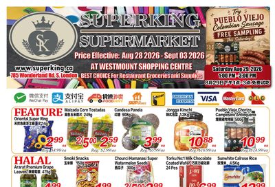 Superking Supermarket (London) Flyer August 28 to September 3