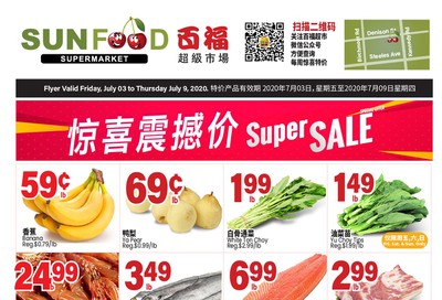 Sunfood Supermarket Flyer July 3 to 9