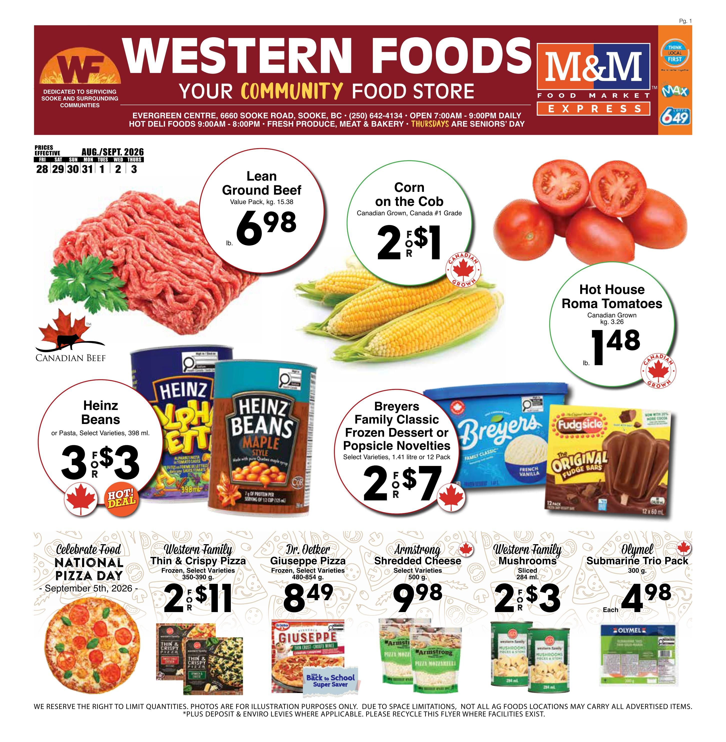 Western Foods Flyer August 28 to September 3