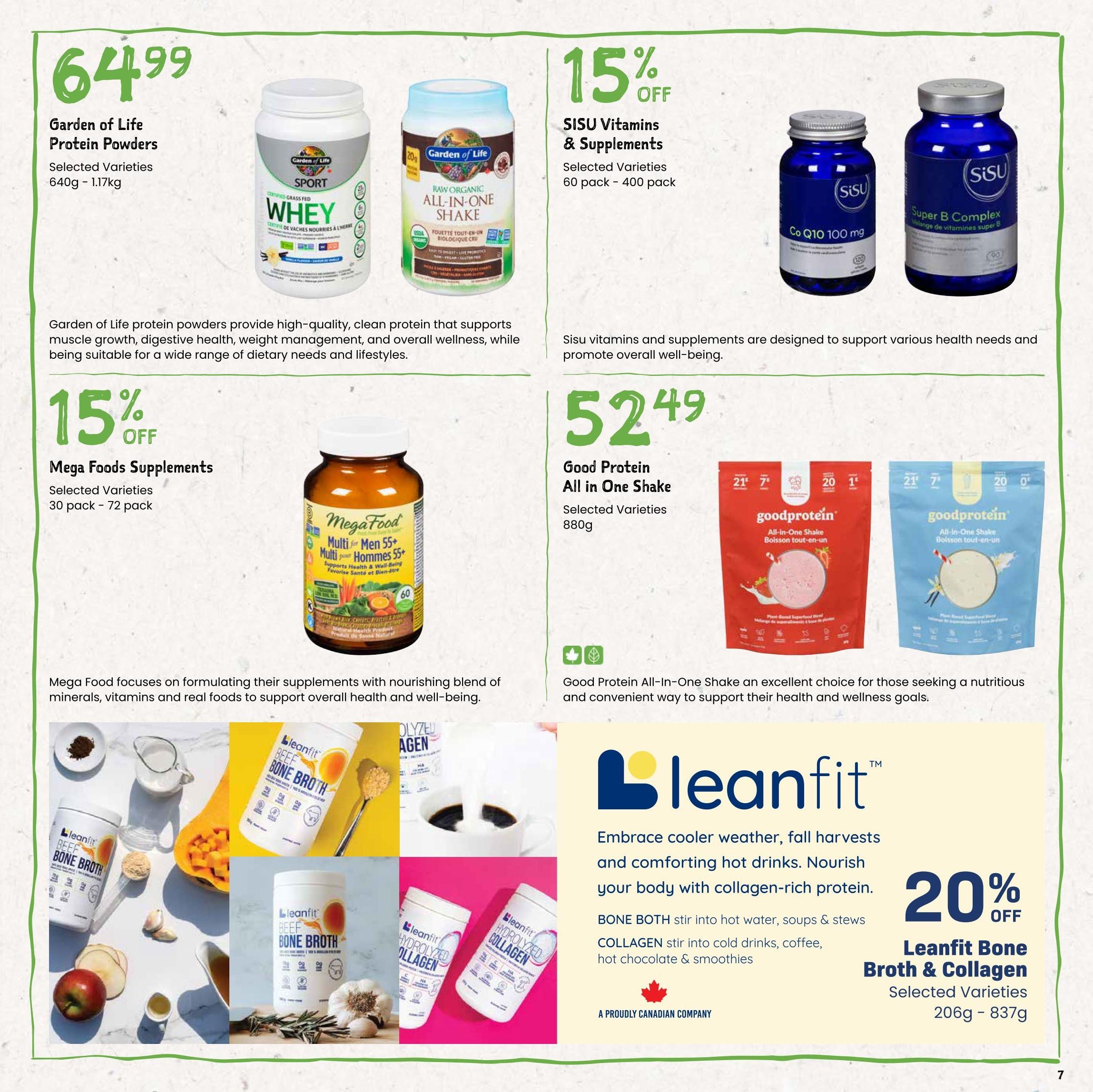 Freson Bros. Healthy Savings Flyer August 28 to September 24