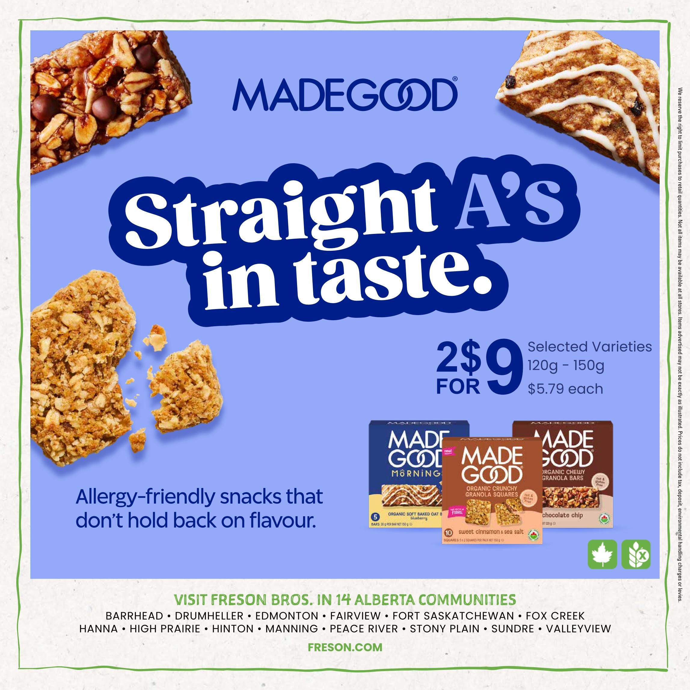 Freson Bros. Healthy Savings Flyer August 28 to September 24