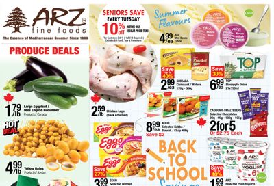 Arz Fine Foods Flyer August 28 to September 3
