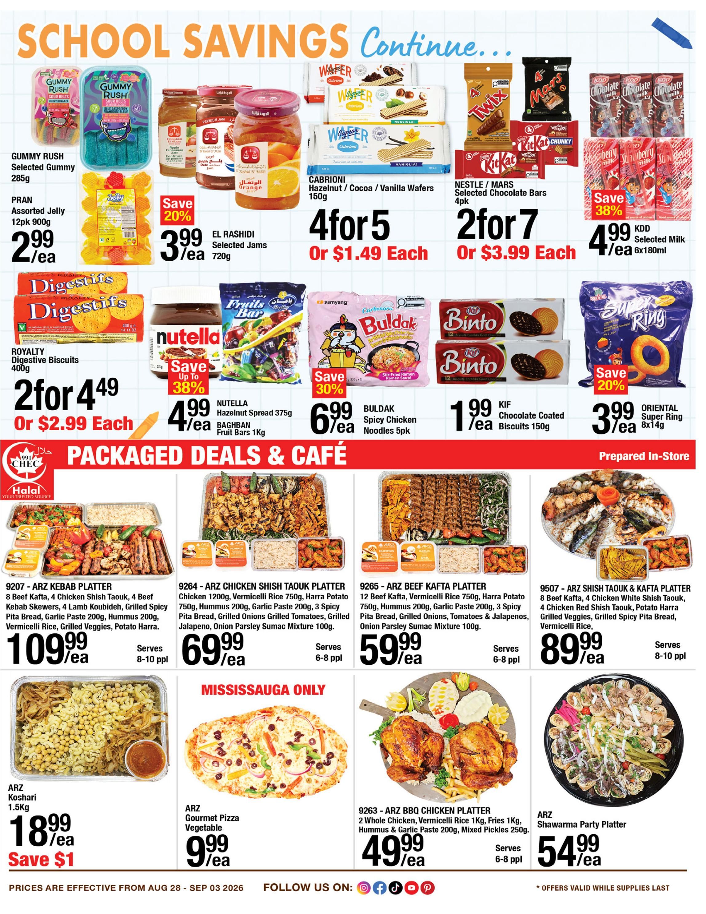 Arz Fine Foods Flyer August 28 to September 3