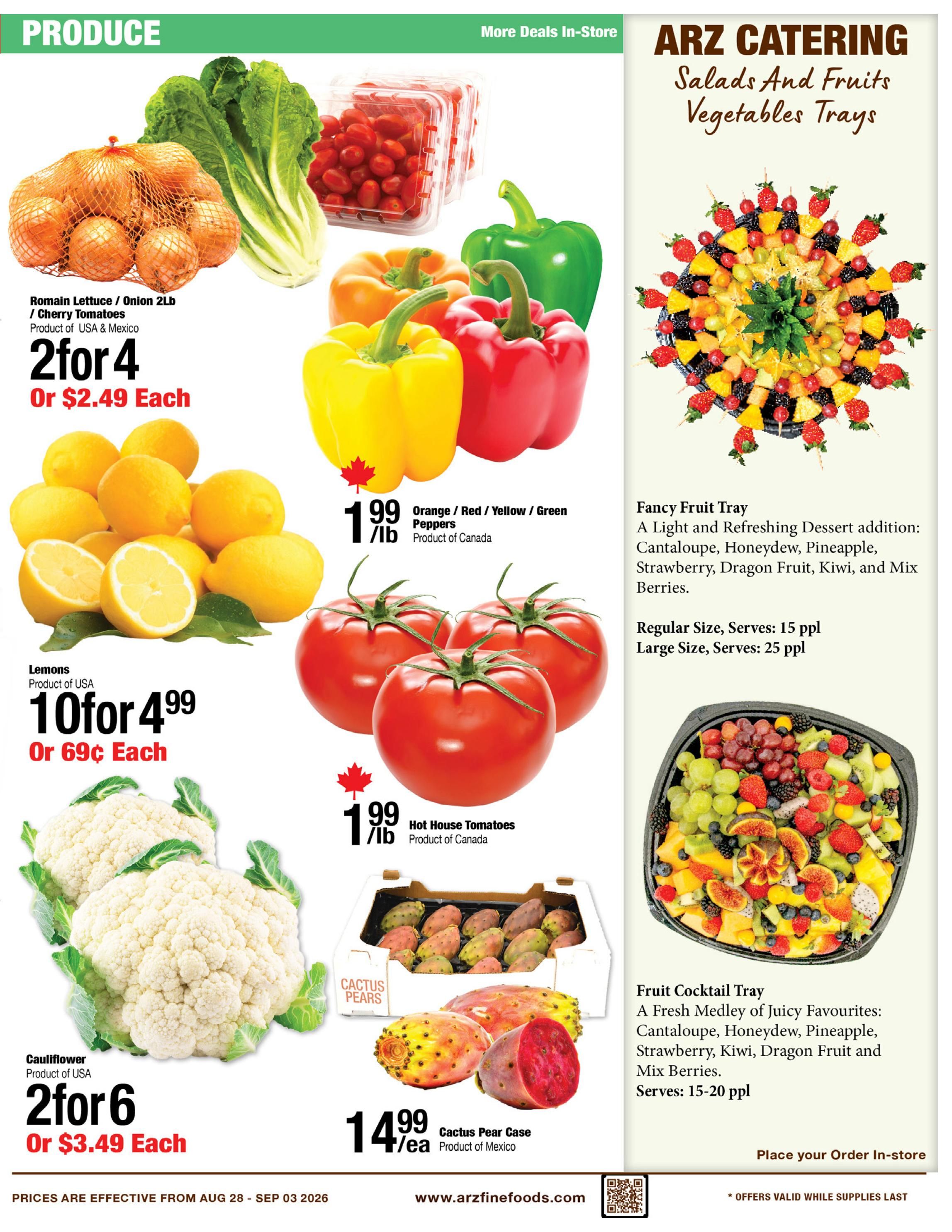 Arz Fine Foods Flyer August 28 to September 3