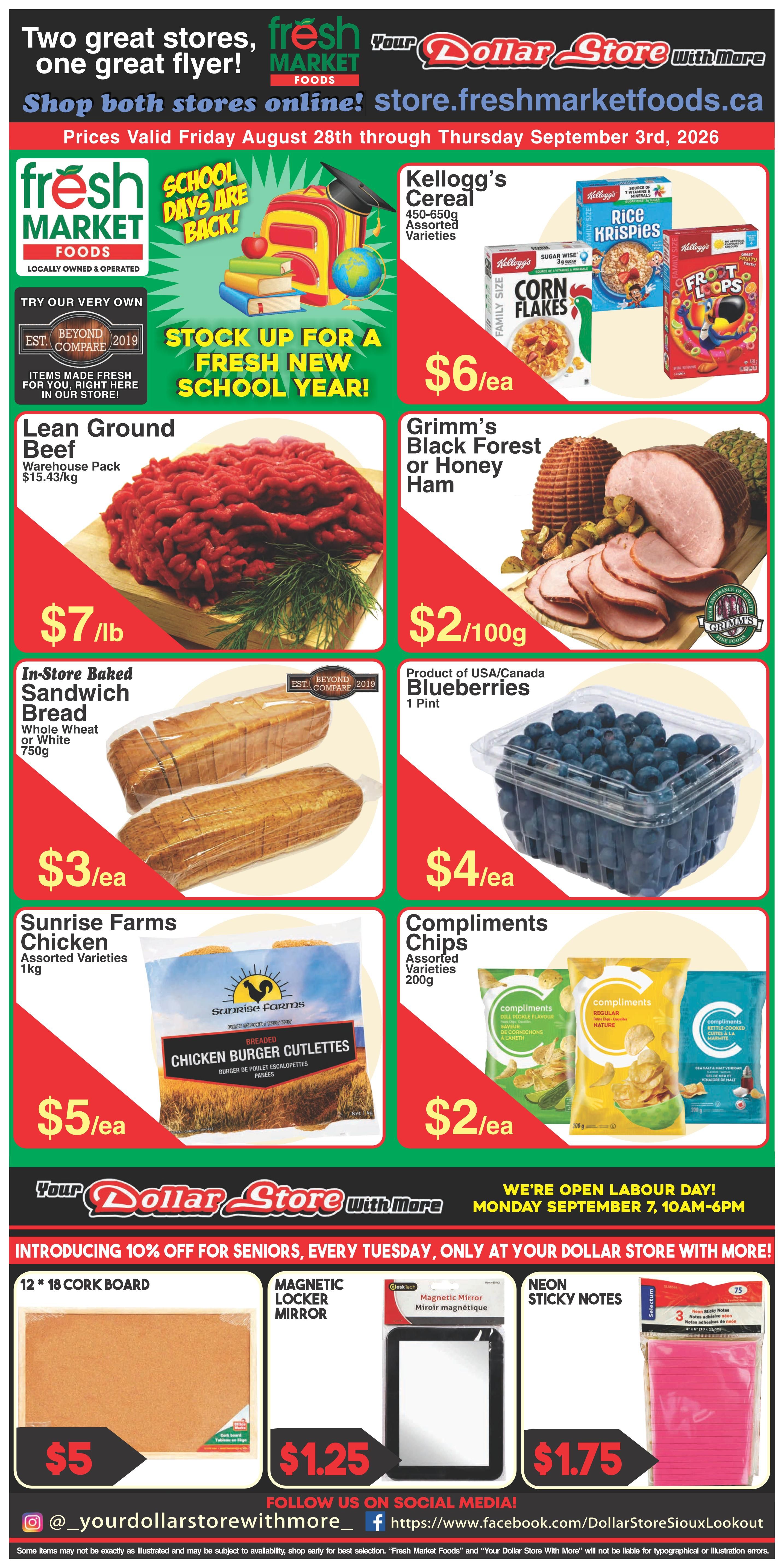 Fresh Market Foods Flyer August 28 to September 3