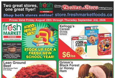 Fresh Market Foods Flyer August 28 to September 3