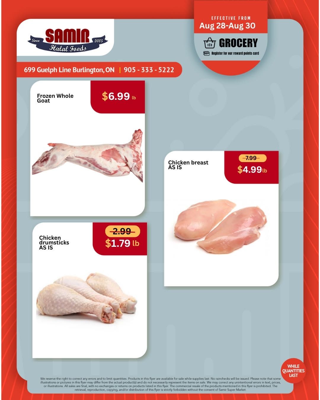 Samir Supermarket (Burlington) Flyer August 28 to 30