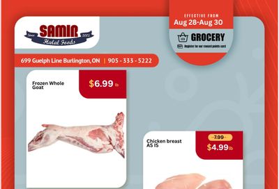 Samir Supermarket (Burlington) Flyer August 28 to 30