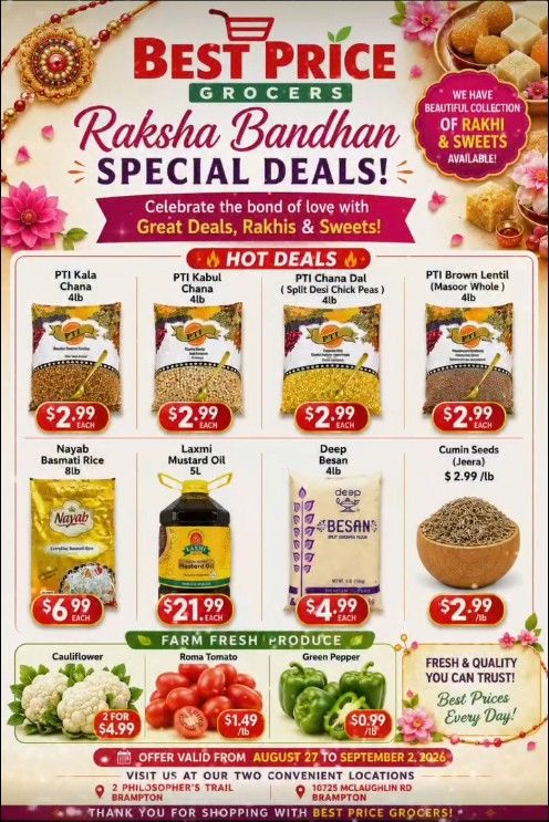 Best Price Grocers Flyer August 27 to September 2