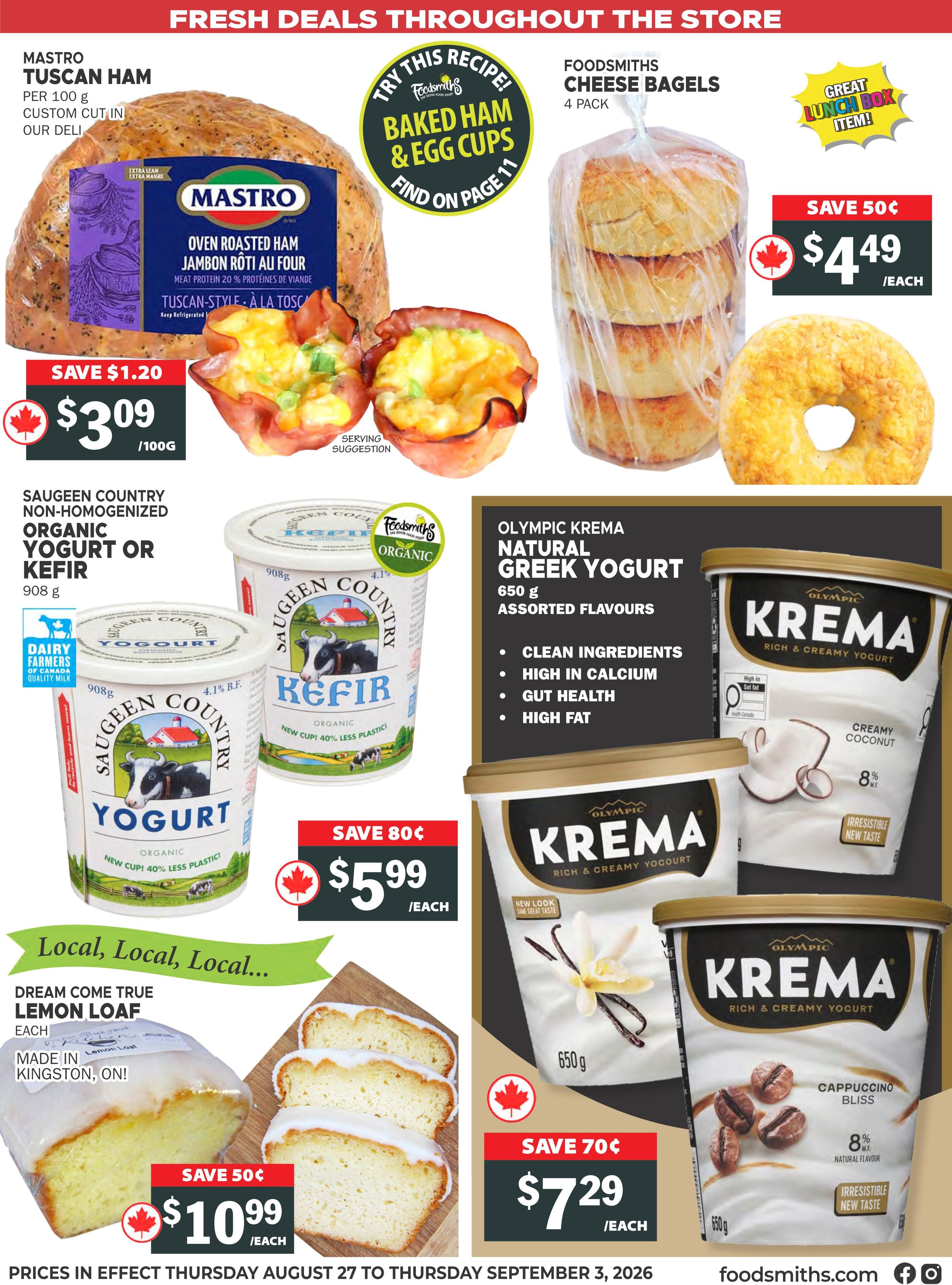 Foodsmiths Flyer August 27 to September 3