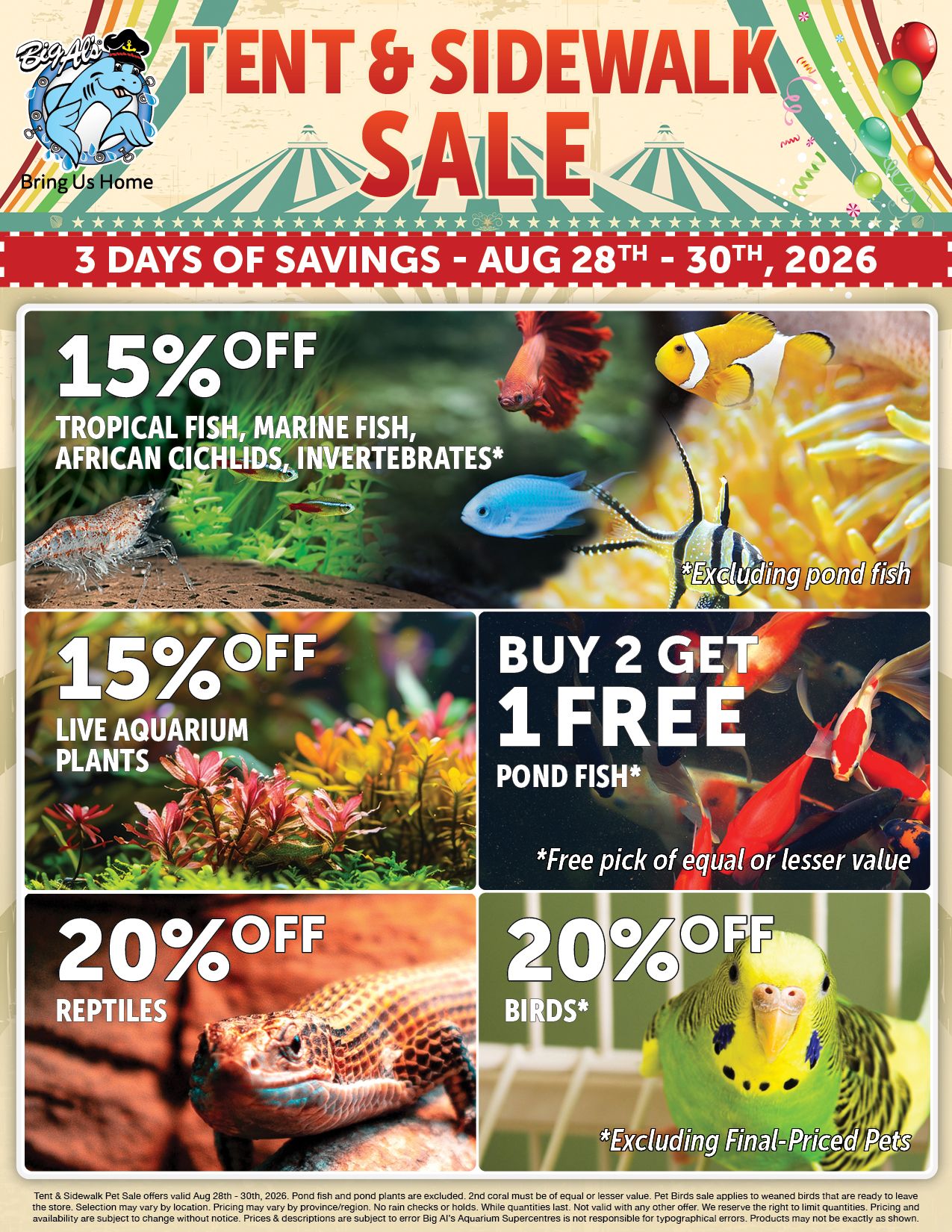 Big Al's (London) Flyer August 28 to 30