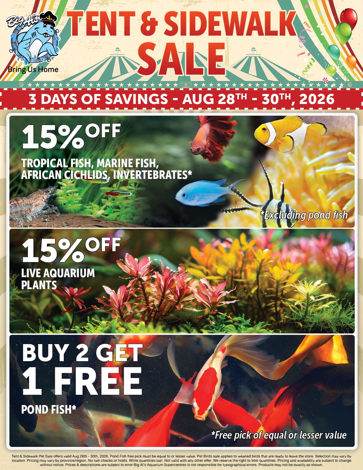 Big Al's (Whitby) Flyer August 28 to 30