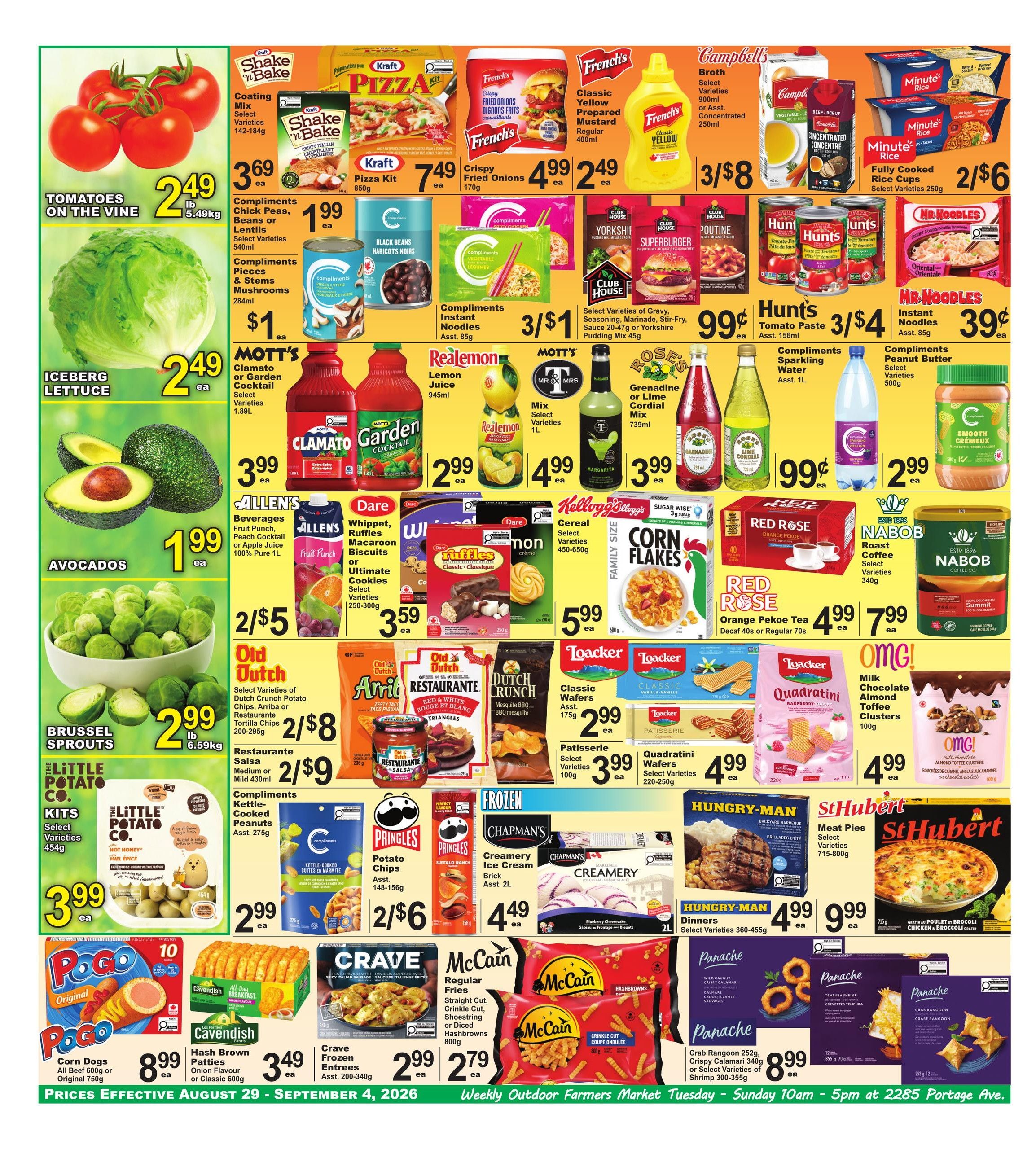 Food Fare Flyer August 29 to September 4
