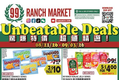 99 Ranch Market (Beaverton and other locations, OR) Weekly Ad August 28 - September 3, 2026