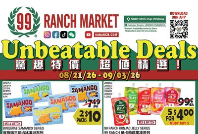 99 Ranch Market (Concord and other locations, CA) Weekly Ad August 28 - September 3, 2026