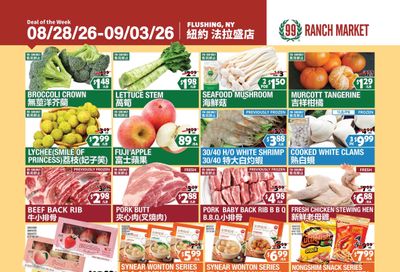 99 Ranch Market (Flushing, NY) Weekly Ad August 28 - September 4, 2026