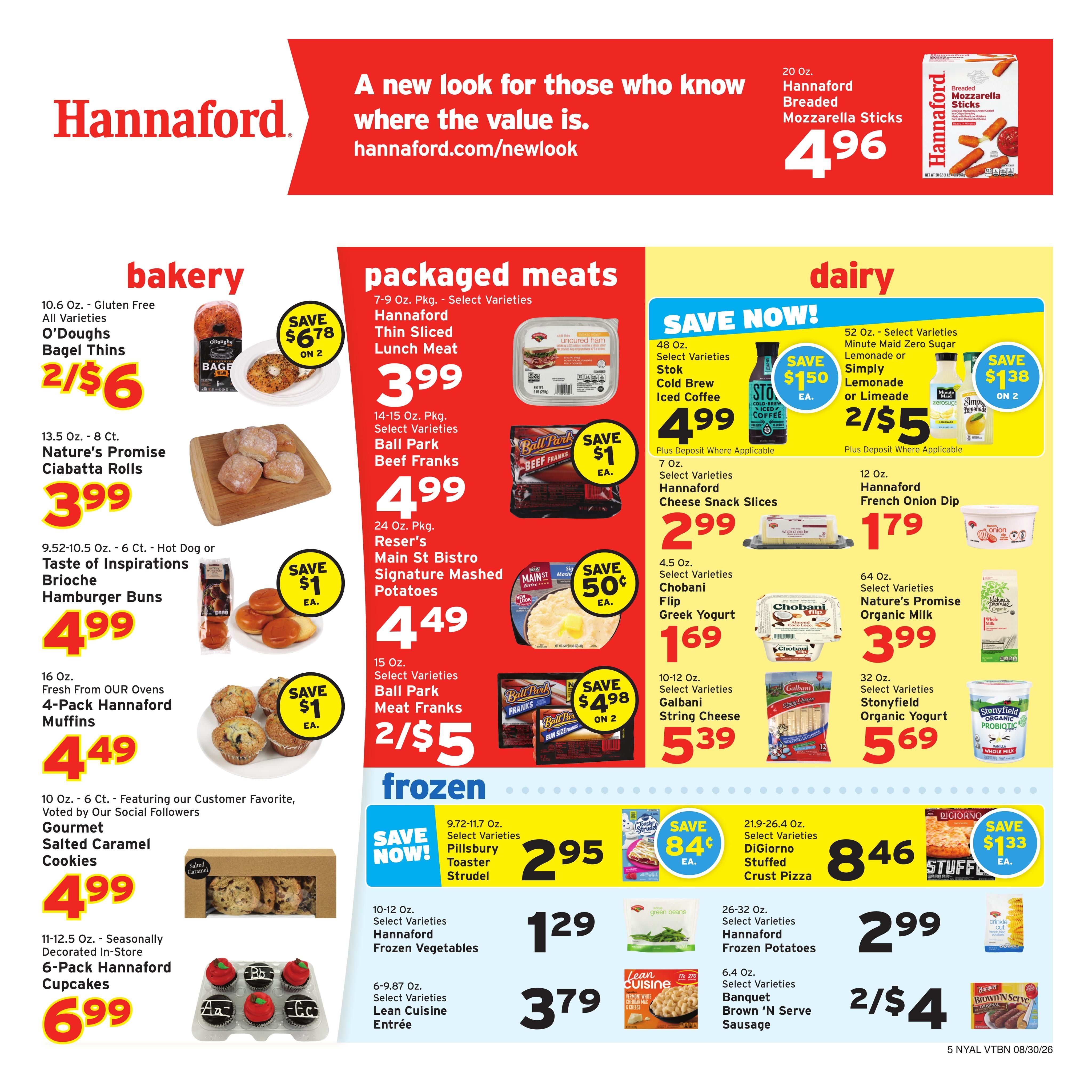 Hannaford (Albany Area, NY) Week 36 Weekly Ad August 30 - September 5, 2026