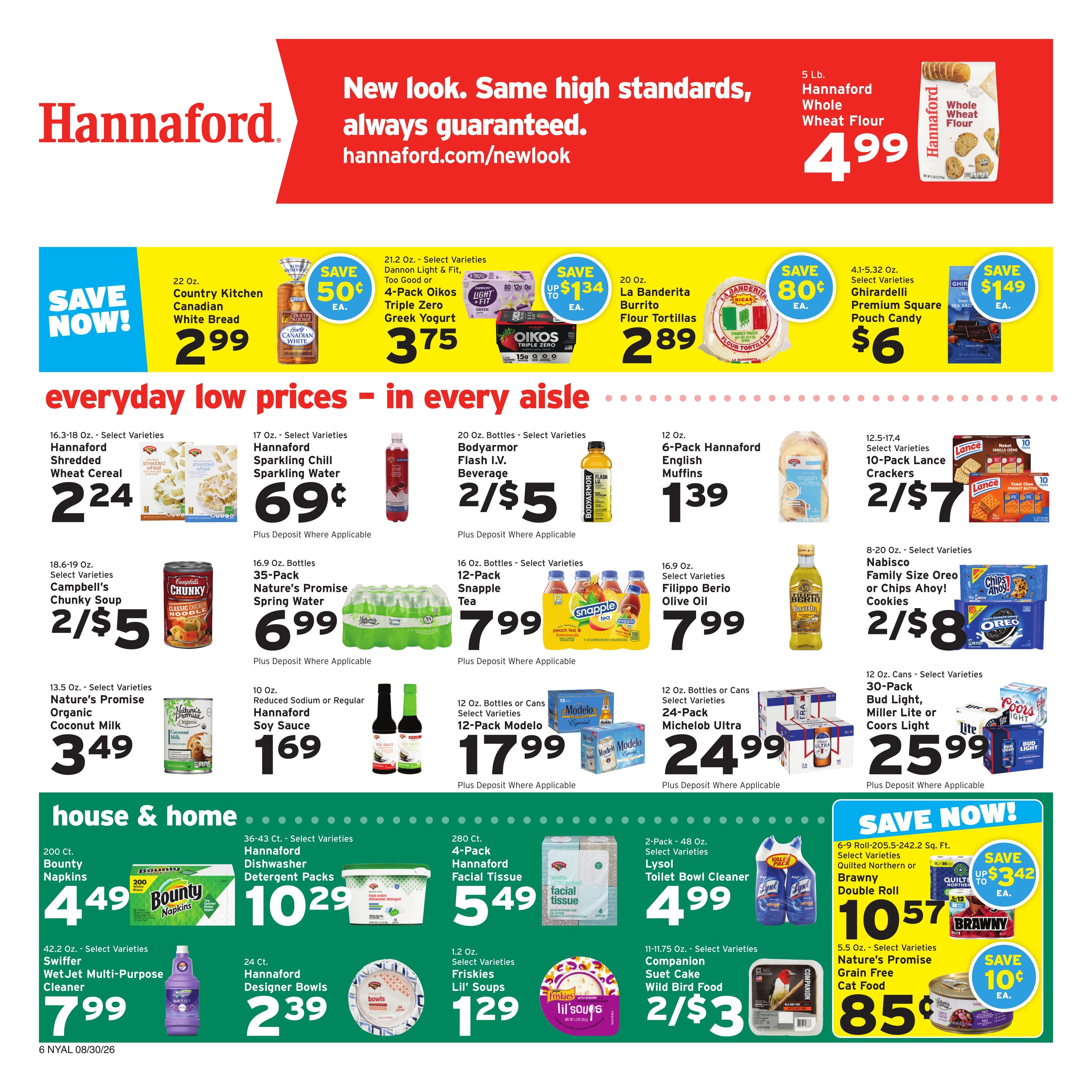 Hannaford (Albany Area, NY) Week 36 Weekly Ad August 30 - September 5, 2026