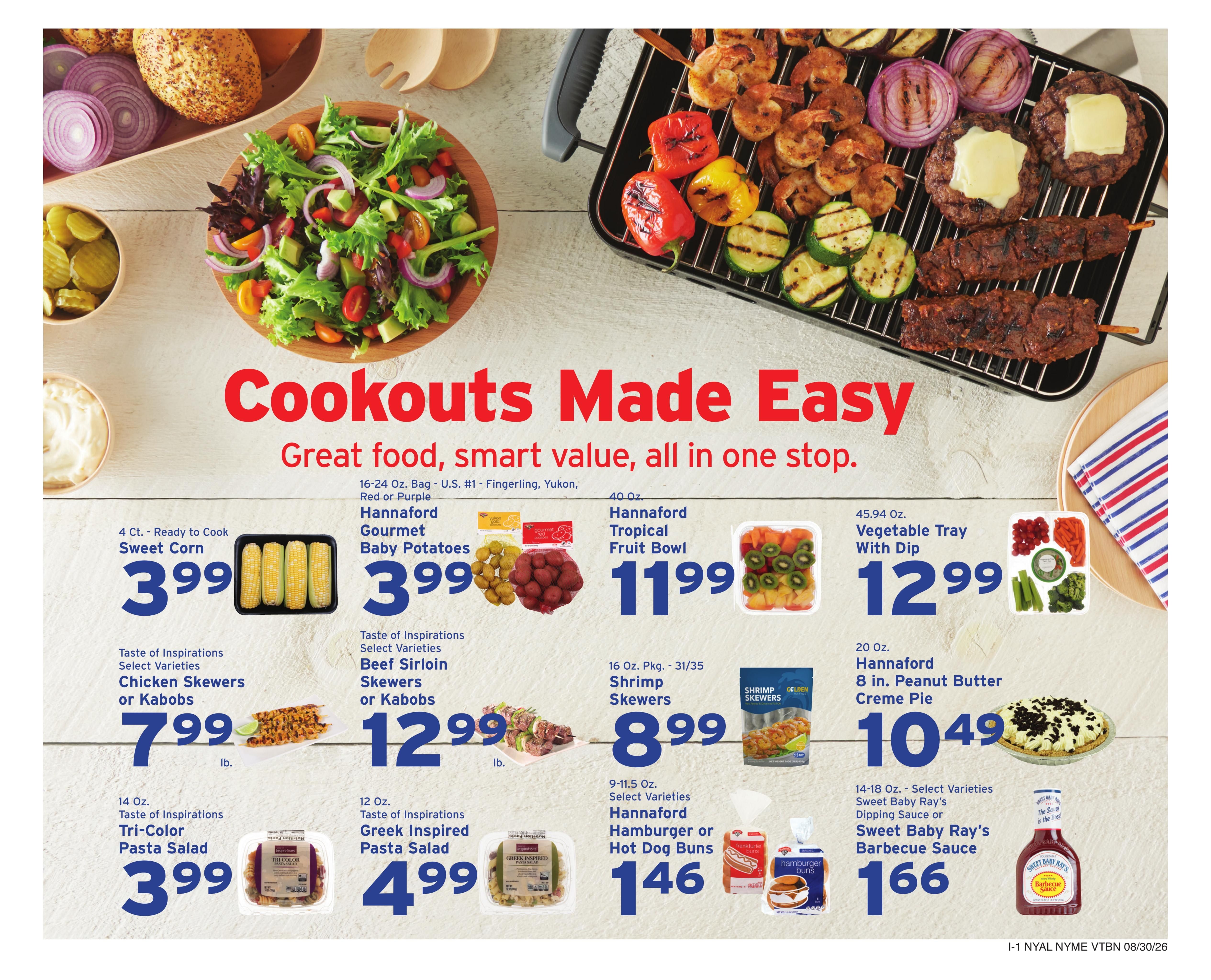 Hannaford (Albany Area, NY) Week 36 Weekly Ad August 30 - September 5, 2026