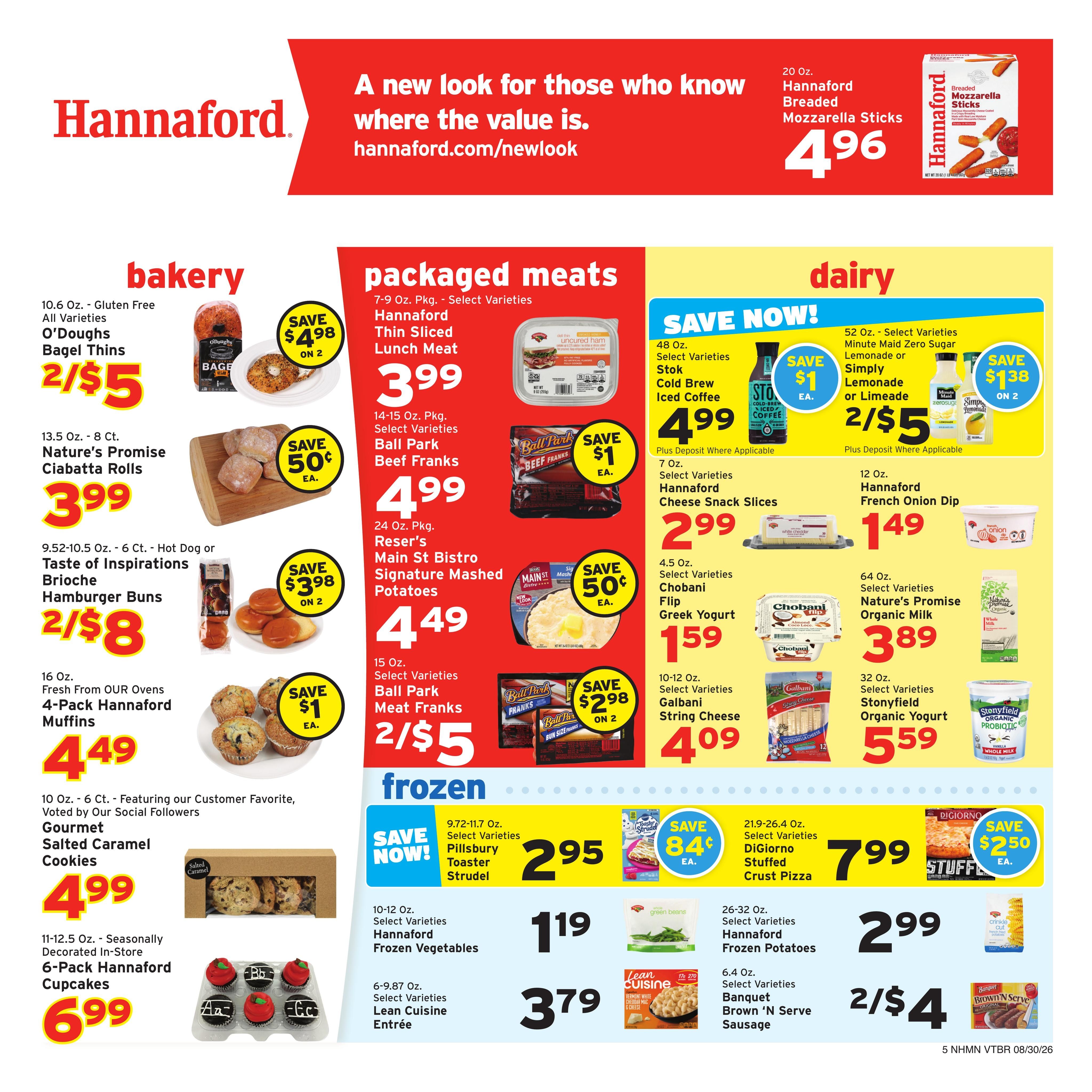 Hannaford (Brattleboro Area, VT) Week 36 Weekly Ad August 30 - September 5, 2026