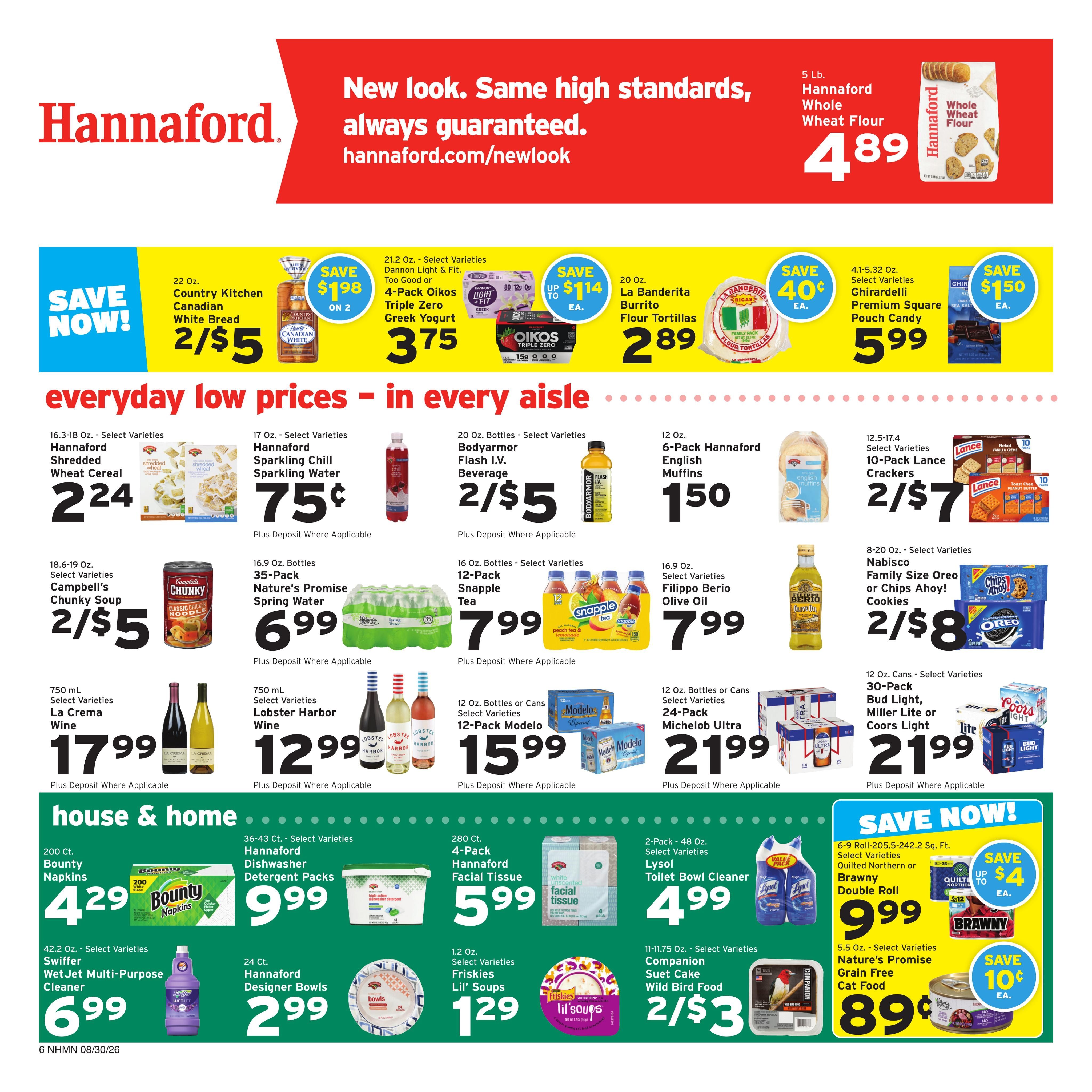 Hannaford (Concord Area, NH) Week 36 Weekly Ad August 30 - September 5, 2026