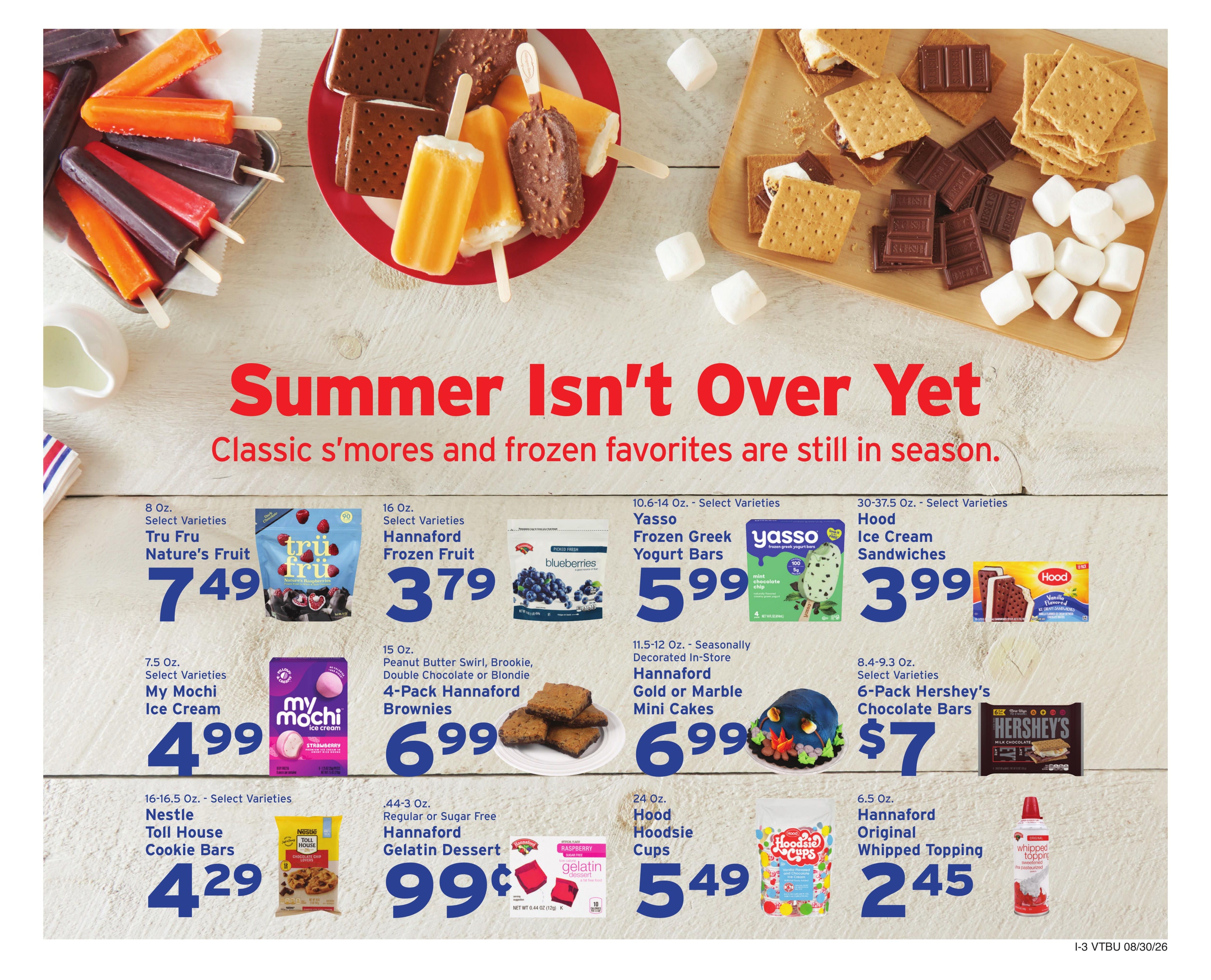 Hannaford (Montpelier-Saint Albans Area, VT) Week 36 Weekly Ad August 30 - September 5, 2026