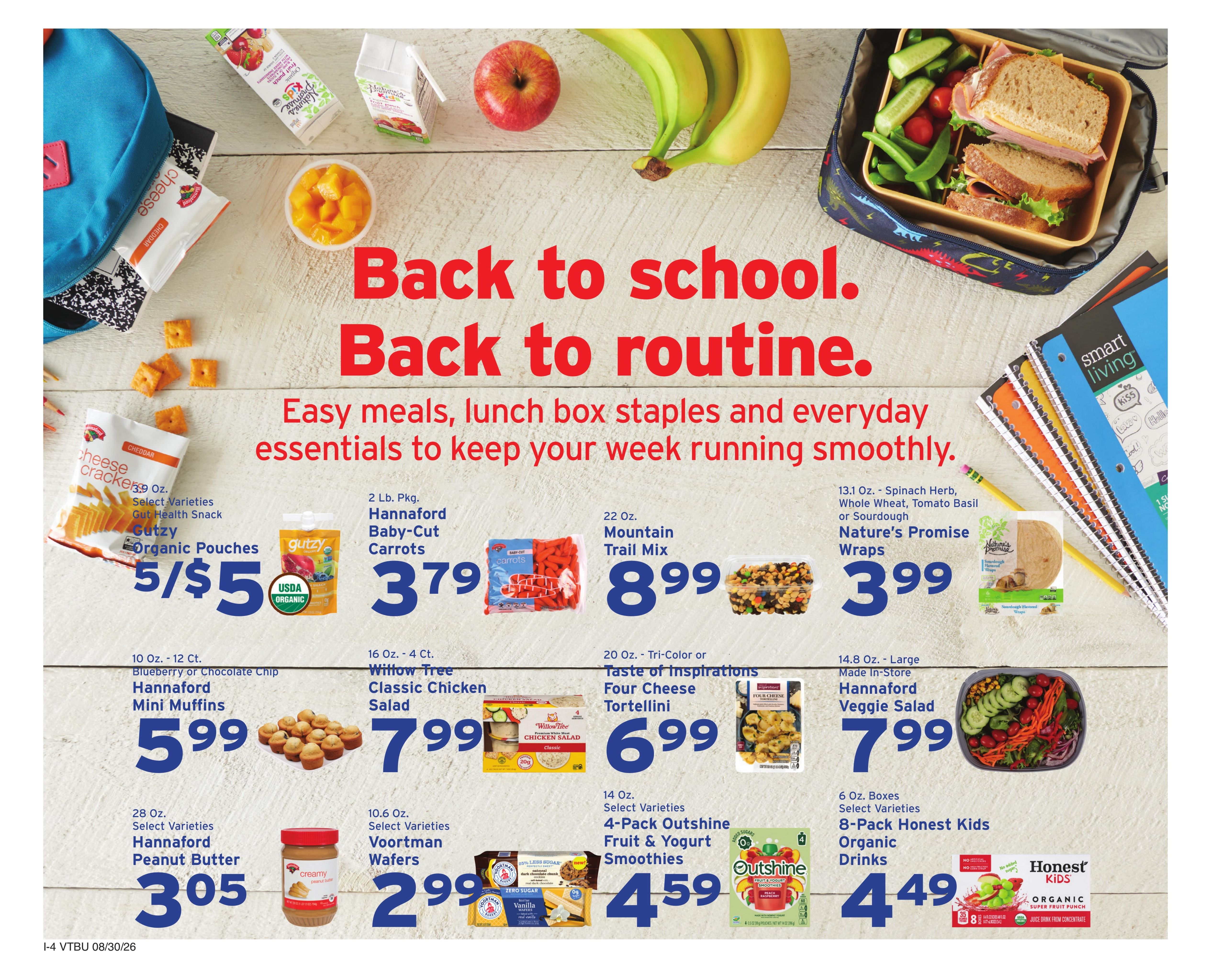 Hannaford (Montpelier-Saint Albans Area, VT) Week 36 Weekly Ad August 30 - September 5, 2026