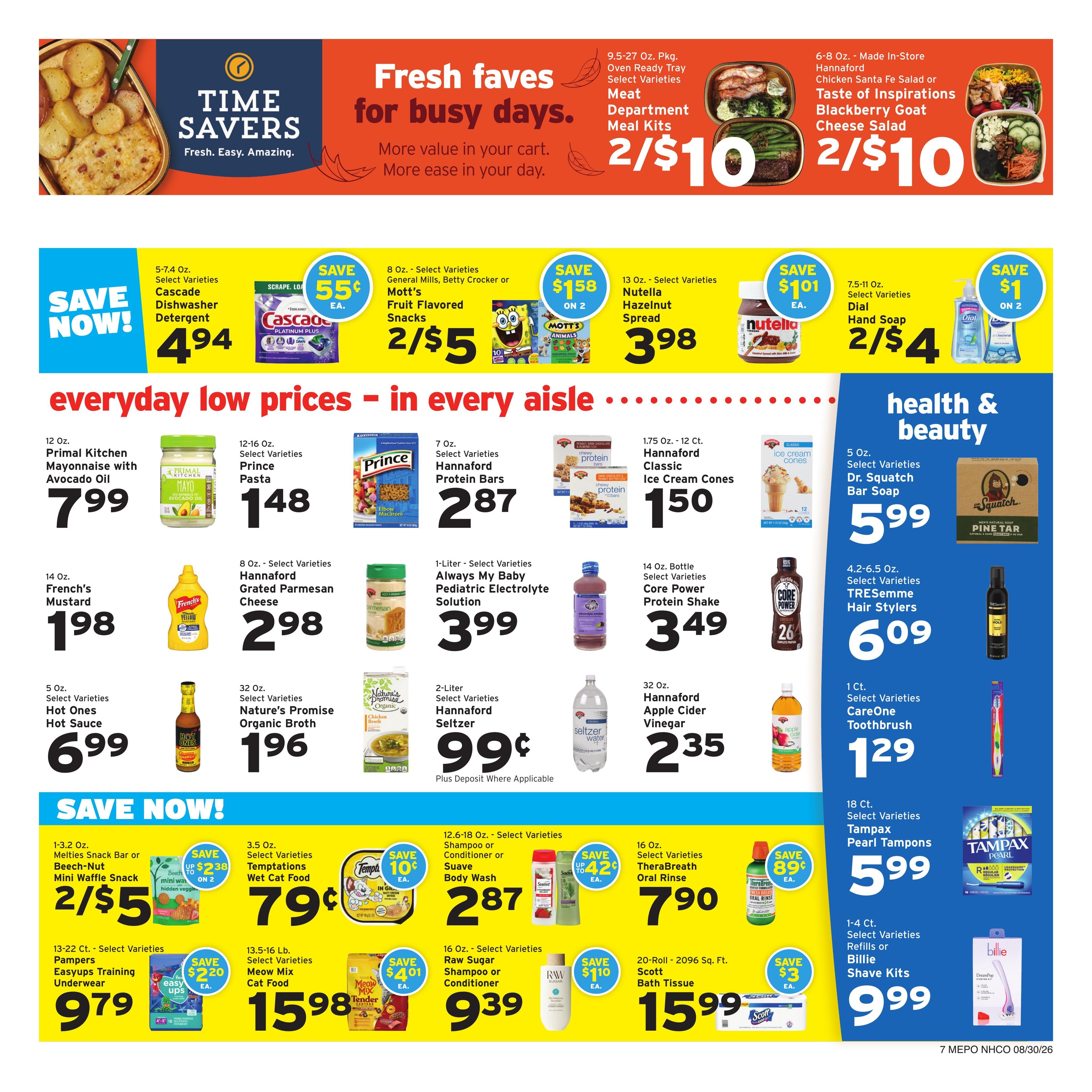 Hannaford (Portland Area, ME) Week 36 Weekly Ad August 30 - September 5, 2026