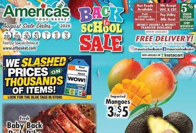 America's Food Basket (Massachusetts) Weekly Ad August 28 - September 3, 2026
