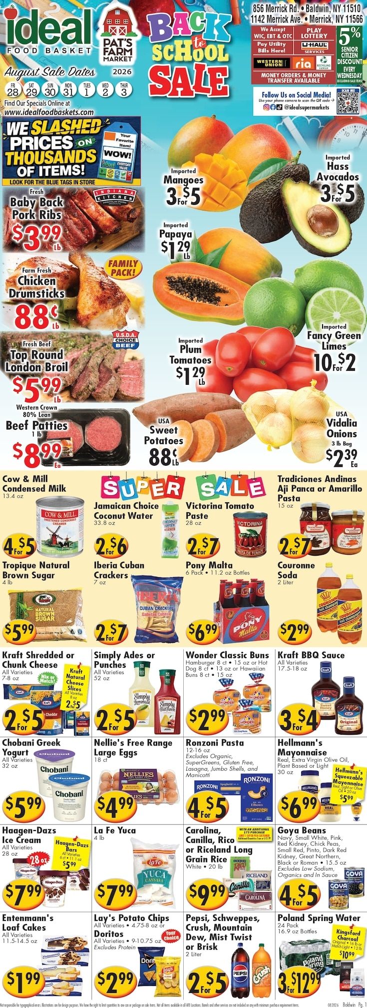 America's Food Basket (Merrick, NY) Weekly Ad August 28 - September 3, 2026
